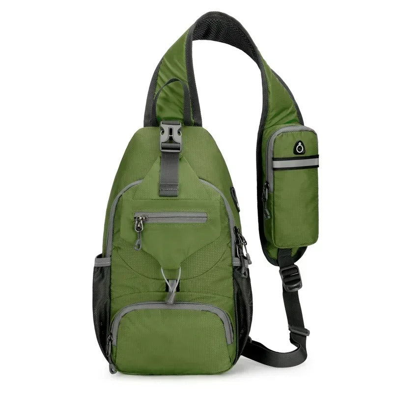 Anti-Theft Sling Backpack – Secure Waterproof Nylon Travel Bag