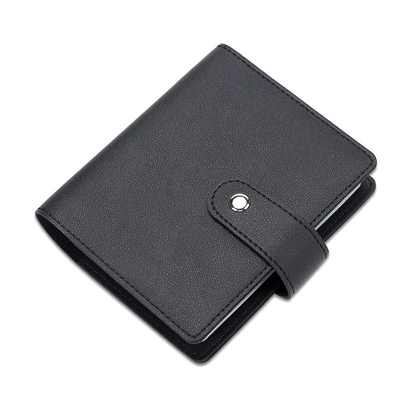 64-Slot Card Holder Wallet – Organized Travel Storage in PU Leather